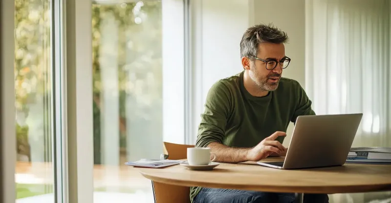 man on laptop